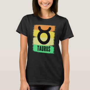 T-shirt Retro Mens Taurus Zodiac Anniversaire Mai Avril Né
