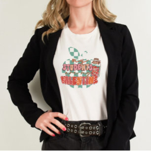 T-shirt Retro Mes étudiants sont mon professeur Valentine