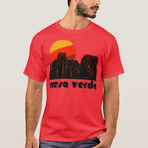 T-shirt Retro Mesa Verde Parc National du Souvenir Tourist