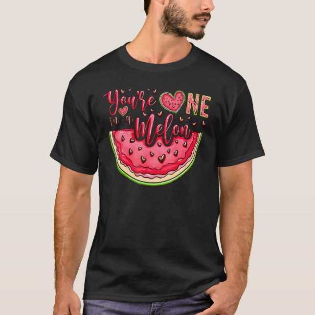 T-shirt Rétro Mignon Tu Es Un Melon Saint Valentin Mignon (Devant)