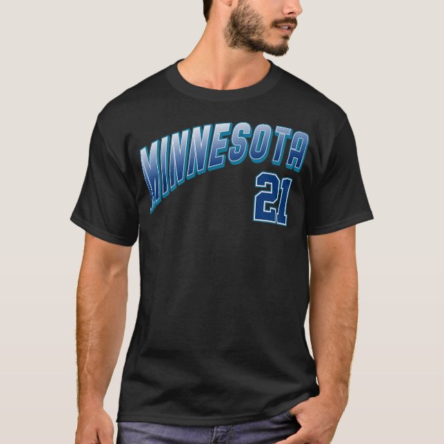 T-shirt Retro Minnesota Number 1 (Devant)