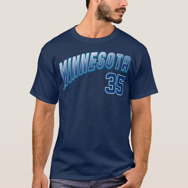 T-shirt Retro Minnesota Number 7 (Devant)