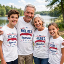 Rétro Moderne Famille 4 Juillet Correspondante