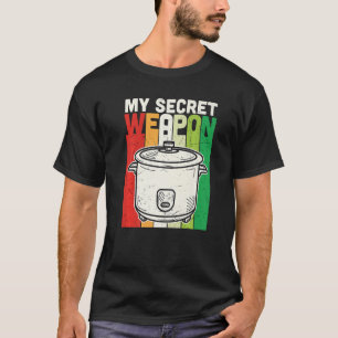 T-shirt Rétro Mon Arme Secrète Alimentation Cuisine Cuisin
