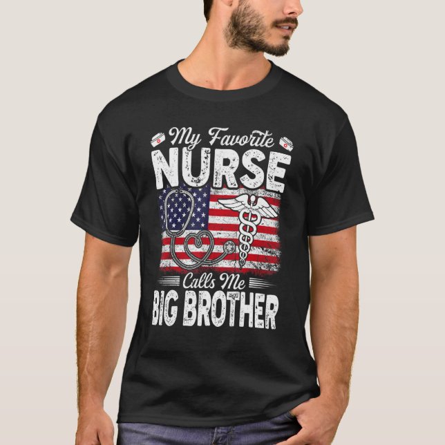 T-shirt Retro Mon Infirmière Favorite Me Appelle Big Broth (Devant)
