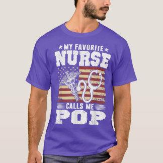 T-shirt Rétro Mon Infirmière Préférée M'Appelle Fête des p
