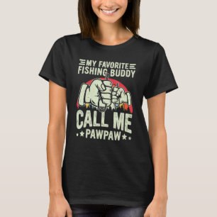 T-shirt Rétro Mon Meilleur Ami De Pêche Appelle-Moi PawPaw