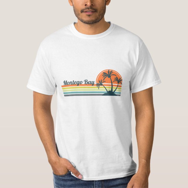 T-shirt Rétro Montego Bay Sunset (Devant)