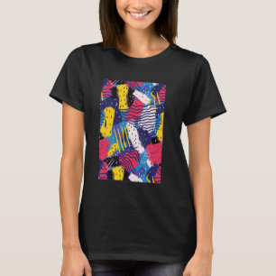 T-shirt Retro Motif Art 90s Thème Rétrowave