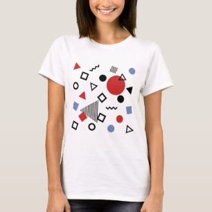 T-shirt Rétro motif de conception de Memphis