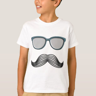 T-shirt Rétro moustache Stache de moustache