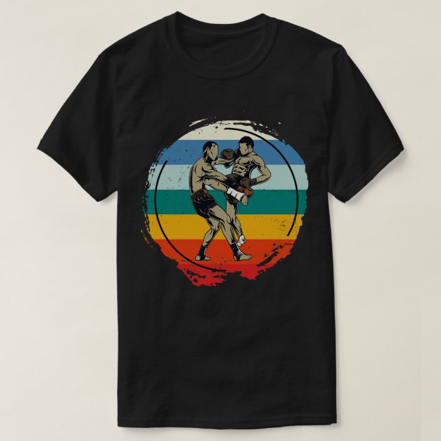 T-shirt Retro Muay Thai (Design devant)