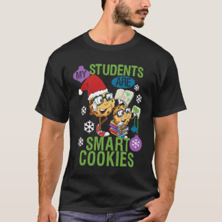 T-shirt Retro My Students Kids Are Smart Cookies Christmas