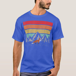 T-shirt Retro Nature Mountains Animal Lover Forest Animal 
