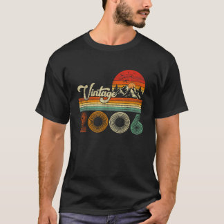 T-shirt Rétro Né en 2006 20e édition limitée Design Pour