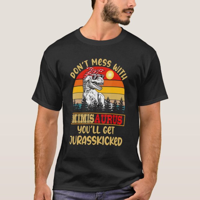 T-shirt Retro Ne manquez pas avec Mimisaurus Vous obtiendr (Devant)