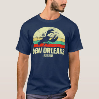 T-shirt Retro New Orleans Crawfish Vintage Seafood Boil