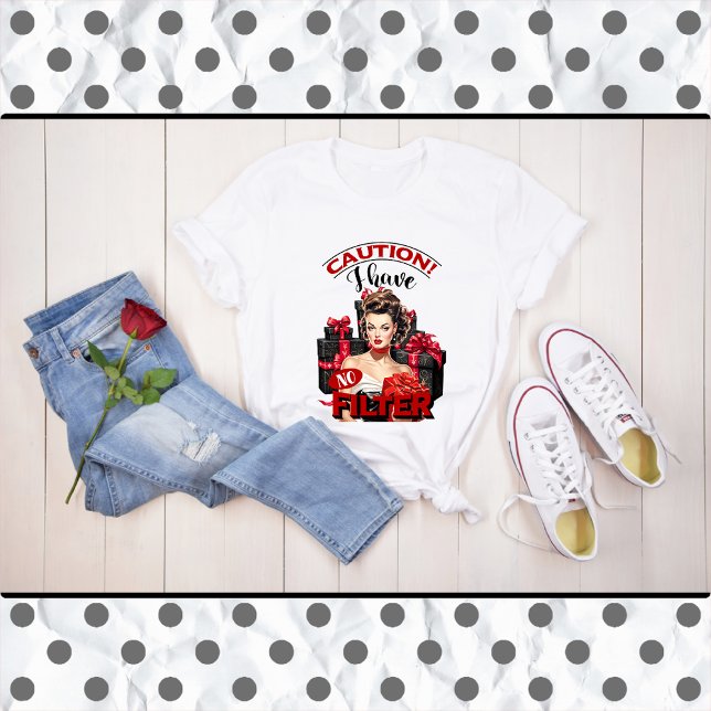 T-shirt Retro Noël Pas de filtre Pinceau (Créateur téléchargé)