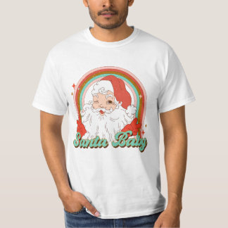 T-shirt Retro Noël Père Noël bébé Vintag Super Noël