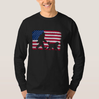 T-shirt Retro Old English Shedog 4 juillet américain améri