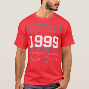 T-shirt Retro Otaku Kanji Vintage 1999 Anniversaire Ramen 