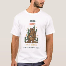 T-Shirt Rétro Ours de Camp Personnalisé