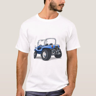 T-shirt rétro ouvert de boguet complété dans le bleu
