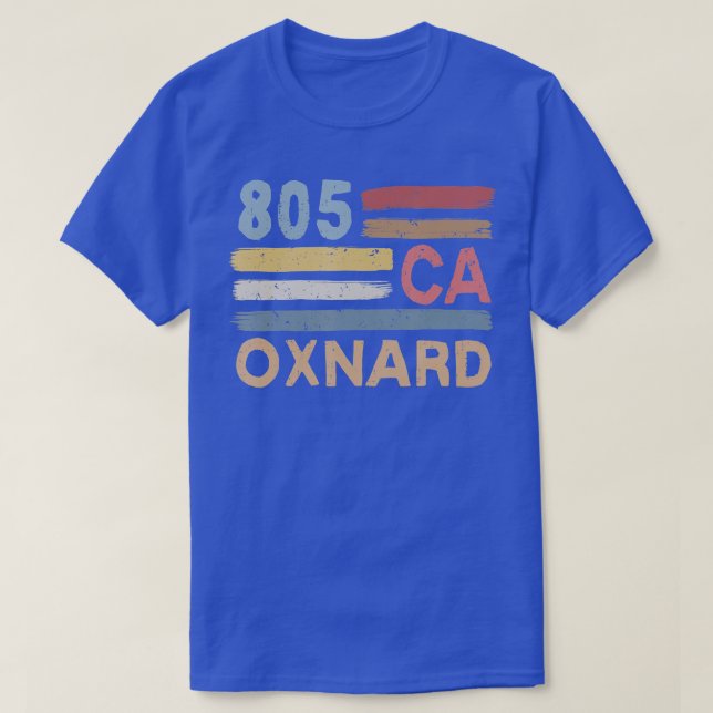 T-shirt Retro Oxnard Area Code 805 Residents State Califor (Design devant)