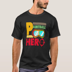 T-shirt Retro Paintball Hero Cool Baller Présente