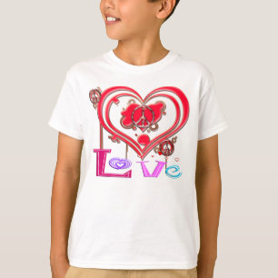 T-shirt Rétro paix et amour
