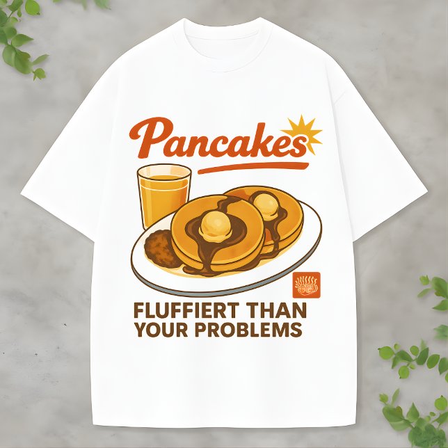 T-shirt Retro Pancake Stack A Fun Twist on Food Fashion (Créateur téléchargé)