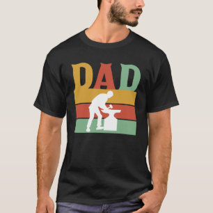 T-shirt Retro Papa Père Blacksmith Hoof Blacksmith Artisan