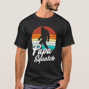 T-shirt Retro Papa Squatch Yeti Vintage 1