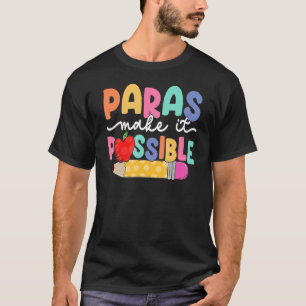 T-shirt Retro Paras Rendre Possible Paraprofessionnel Teac