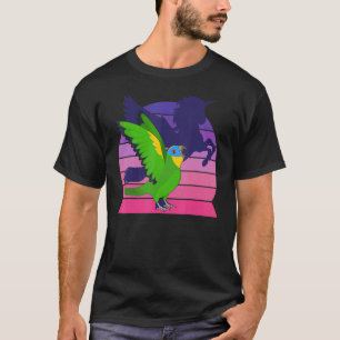 T-shirt Retro Parrot I ailé Unicorne I Orange ailé Amaz