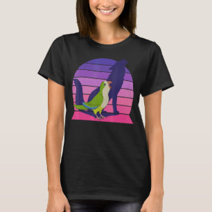 T-shirt Retro Parrot I Howling Wolf I hurle Green Monk