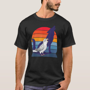T-shirt Retro Parrot I Howling Wolf I hurle White Budg
