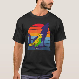 T-shirt Retro Parrot I Howling Wolf I hurle Yellow Bud