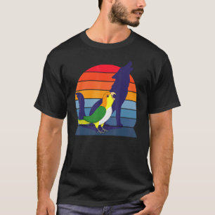 T-shirt Retro Parrot I Howling Wolf I hurler cloche blanch