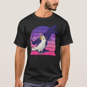 T-shirt Retro Parrot I Tyrannosaurus Rex I hurle Cocka