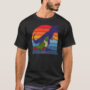 T-shirt Retro Parrot I Tyrannosaurus Rex I hurle vert
