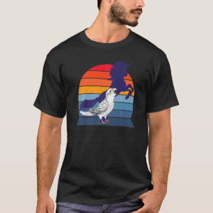 T-shirt Retro Parrot I Unicorn I hurle White Budgie
