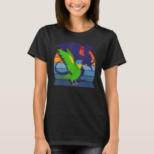 T-shirt Retro Parrot I Winged Dragon I Orange ailé Amazo