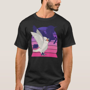 T-shirt Retro Parrot I Winged Unicorn I Screaming Goffin's