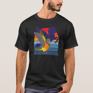 T-shirt Retro Parrot I Winging Unicorn I Screaming Sénégal
