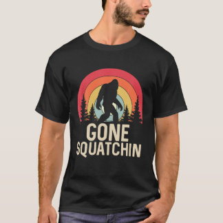 T-shirt Retro parti à la recherche de Bigfoot Sasquatch