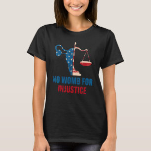 T-shirt Retro Pas De Womb Pour La Justice