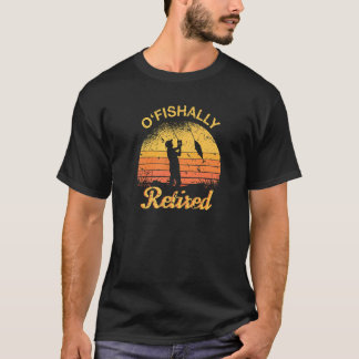 T-shirt Rétro Pêcheur Retraité d'O'fishally