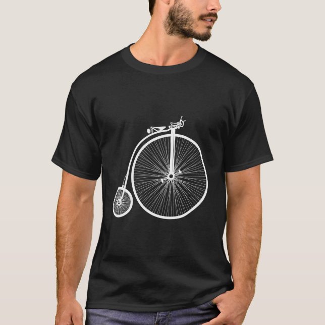 T-shirt Rétro Penny Farthing (Devant)