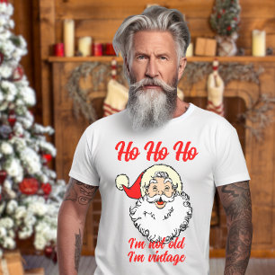 T-shirt Rétro Père Noël Je ne suis pas vieux Je suis vinta